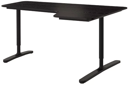 [FURN_0097] Customizable Desk (Steel, Black)
